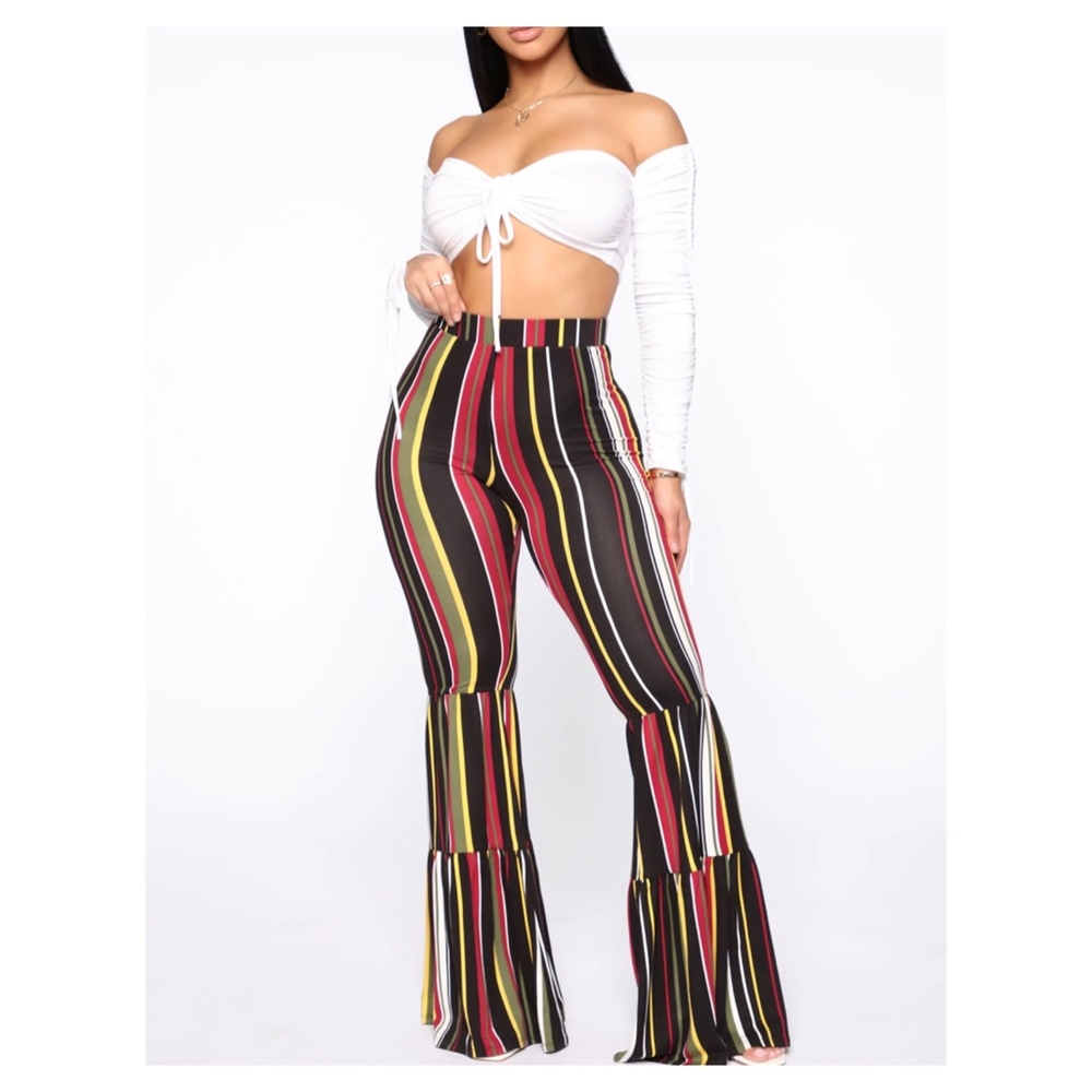 Wait For The Bell Flare Pant - Black/combo